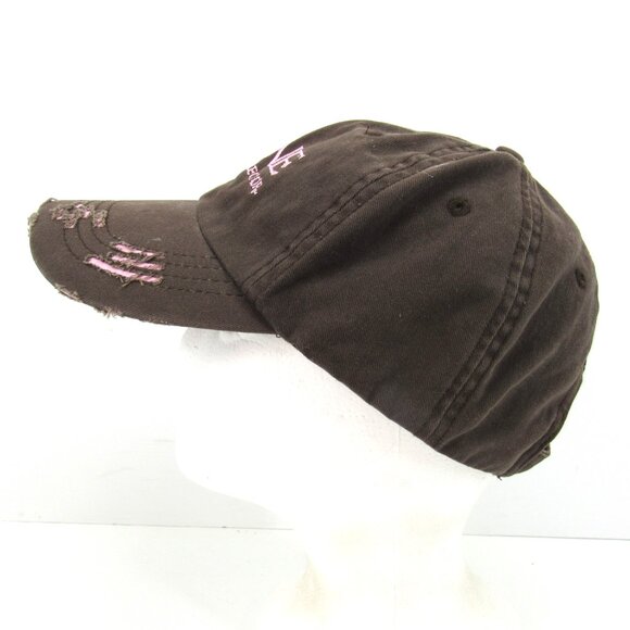 Bone Collector Michael Waddell Embroidered Logo Women's Brown & Pink Cap Hat - Picture 4 of 10